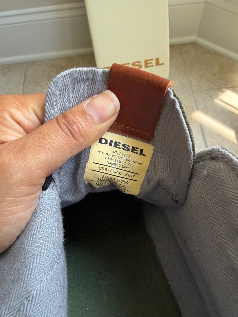 Diesel High-Top Canvas Sneakers View 6